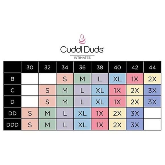 Cuddl Duds Set of 2 Smooth Micro Extra Support Bralette Blue Whisper White Large - Picture 5 of 6